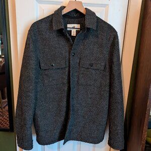 charcoal grey shirt jacket